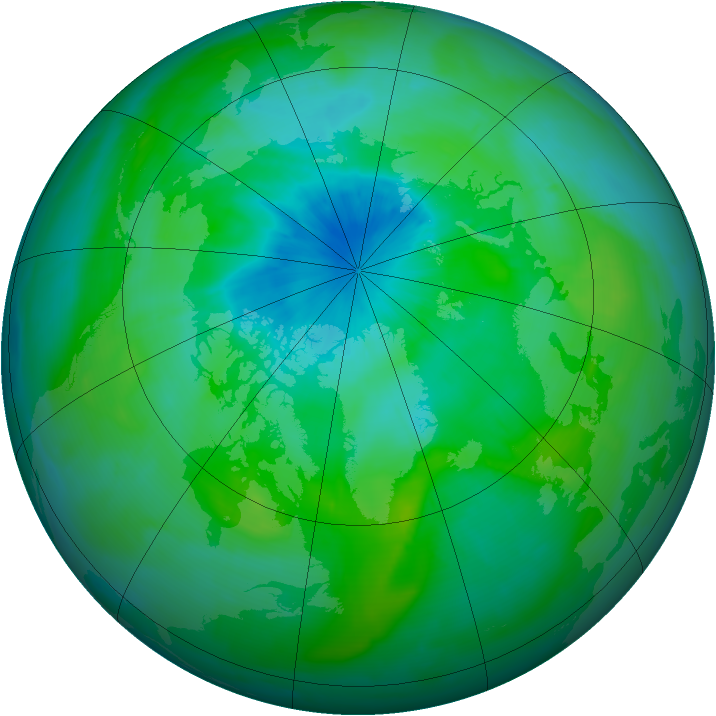 Arctic ozone map for 30 August 2014
